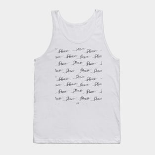 Peace please Tank Top